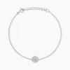 Histoire d'Or Bracelet Trivia Argent Blanc Oxyde De Zirconium