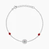 Histoire d'Or Bracelet Umah Argent Blanc Corail Oxyde De Zirconium