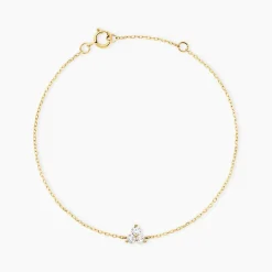 Bracelet Usoa Or Jaune Diamant Synthétique-Histoire d'Or Sale