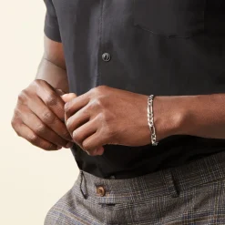 Bracelet Vivian Maille Alternee 1/3 Argent Blanc-Histoire d'Or Best