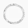 Bracelet Vivian Maille Alternee 1/3 Argent Blanc-Histoire d'Or Sale
