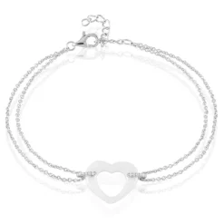 Histoire d'Or Bracelet Vivianne Argent Blanc Oxyde De Zirconium Et Céramique