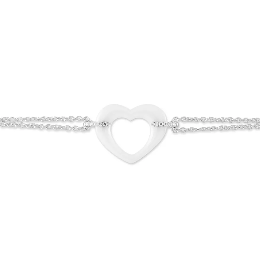 Histoire d'Or Bracelet Vivianne Argent Blanc Oxyde De Zirconium Et Céramique