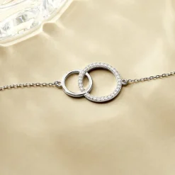 Bracelet Yalaz Argent Blanc Oxyde De Zirconium-Histoire d'Or Discount