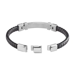 Histoire d'Or Bracelet Yannick Acier Blanc