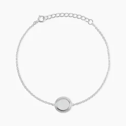 Bracelet Zea Argent Blanc Nacre-Histoire d'Or Discount