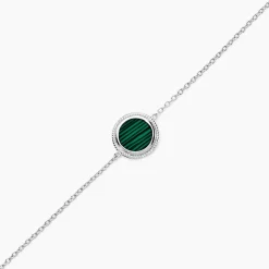Bracelet Zea Argent Blanc Malachite-Histoire d'Or Hot