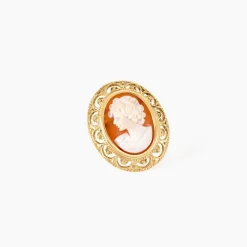 Histoire d'Or Broche Demetrios Or Jaune Camée