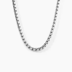 Chaine Emrick Acier Blanc-Histoire d'Or Sale