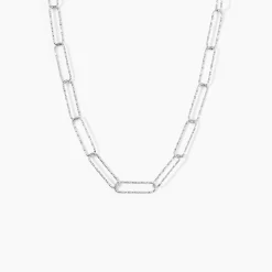 Histoire d'Or Chaine Hekla Argent Blanc