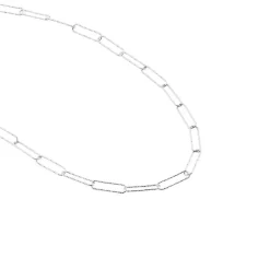 Histoire d'Or Chaine Hekla Argent Blanc