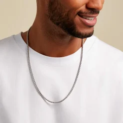 Histoire d'Or Chaine Vano Acier Blanc