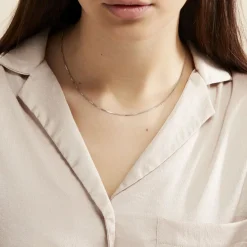 Histoire d'Or Chaîne Alyze Argent Blanc