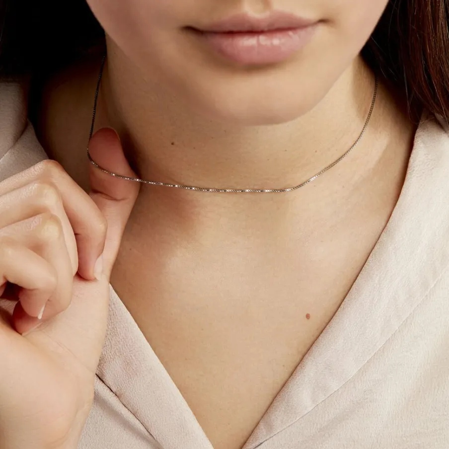 Histoire d'Or Chaîne Alyze Argent Blanc