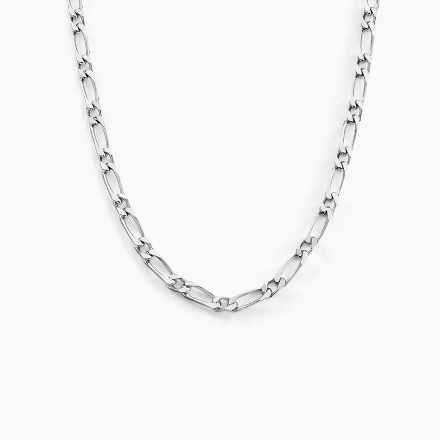 Histoire d'Or Chaîne Anilo Maille Alternée Argent Blanc