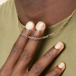 Chaîne Bixente Plaqué Or Jaune-Histoire d'Or Sale