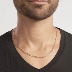 Histoire d'Or Chaîne Cameo Maille Alternee 1/3 Or Bicolore