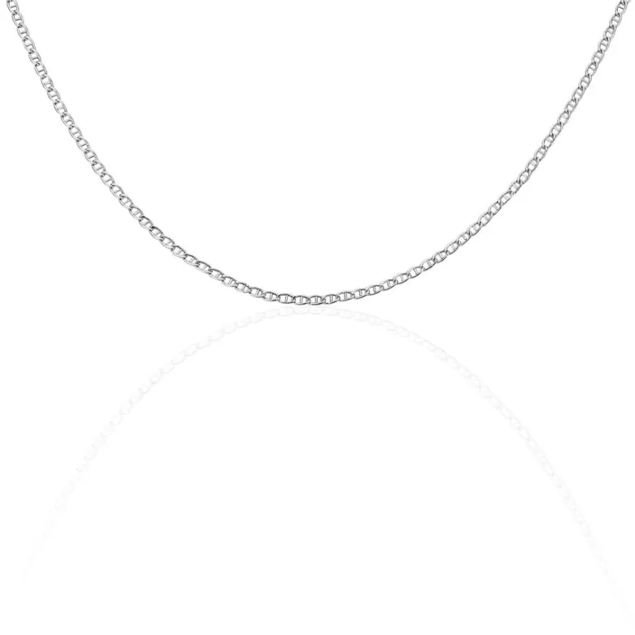 Histoire d'Or Chaîne Capucin Maille Marine Plate