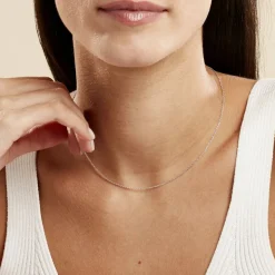 Chaîne Claudine Maille Forçat Argent Blanc-Histoire d'Or Discount