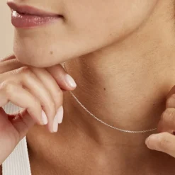 Chaîne Claudine Maille Forçat Argent Blanc-Histoire d'Or Discount