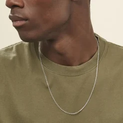 Histoire d'Or Chaîne Claudine Maille Forçat Argent Blanc