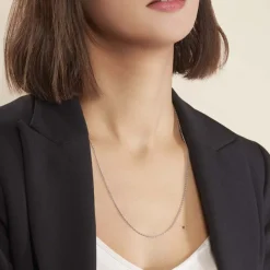 Chaîne Claudine Maille Forçat Argent Blanc-Histoire d'Or Best