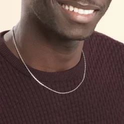 Chaîne Claudine Maille Forçat Argent Blanc-Histoire d'Or Discount