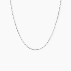 Histoire d'Or Chaîne Claudine Maille Forçat Argent Blanc