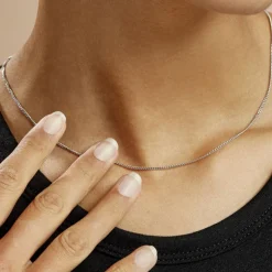 Chaîne Clementine Argent Blanc-Histoire d'Or Online