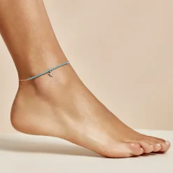 Histoire d'Or Chaîne De Cheville Argent Blanc Noga Miyuki