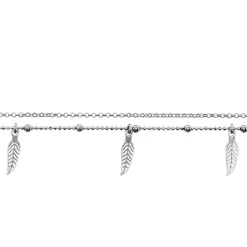 Chaîne De Cheville Azou Argent Blanc-Histoire d'Or