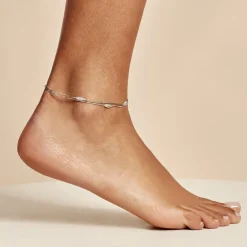 Chaîne De Cheville Hannen Argent Blanc-Histoire d'Or Best