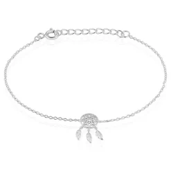 Chaîne De Cheville Ine Argent Blanc-Histoire d'Or