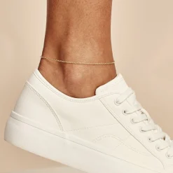 Histoire d'Or Chaîne De Cheville Maille Jaseron Or Jaune