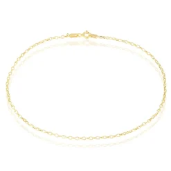 Histoire d'Or Chaîne De Cheville Maille Jaseron Or Jaune