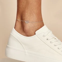 Chaîne De Cheville Maylie Argent Blanc-Histoire d'Or Clearance