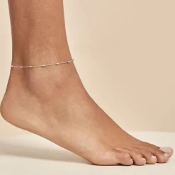 Chaîne De Cheville Millia Argent Blanc-Histoire d'Or Sale