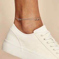 Chaîne De Cheville Noelle Argent Blanc-Histoire d'Or Clearance