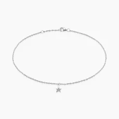 Chaîne De Cheville Padmee Argent Blanc-Histoire d'Or Best