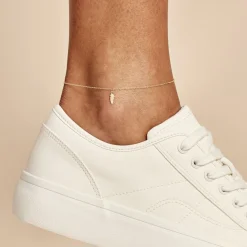 Histoire d'Or Chaîne De Cheville Plume Or Jaune