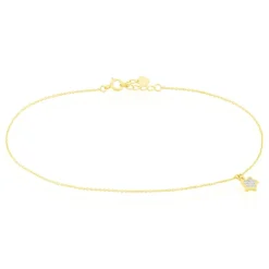 Histoire d'Or Chaîne De Cheville Valentiane Or Jaune Oxyde De Zirconium