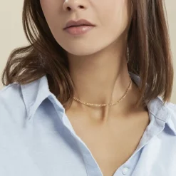 Histoire d'Or Chaîne Esma Maille Alternee 1/3 Or Jaune