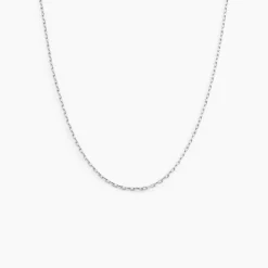 Chaîne Igoa Maille Forçat Diamantee Or Blanc-Histoire d'Or Hot