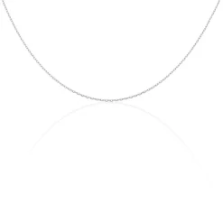Histoire d'Or Chaîne Igoa Maille Forçat Diamantee Or Blanc
