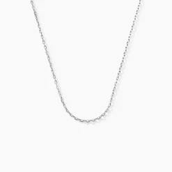 Chaîne Igoa Maille Forçat Diamantee Or Blanc-Histoire d'Or New