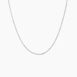 Chaîne Igoa Maille Forçat Diamantee Or Blanc-Histoire d'Or Hot