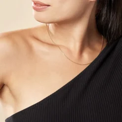 Chaîne Igoa Maille Forçat Diamantee Or Jaune-Histoire d'Or Best