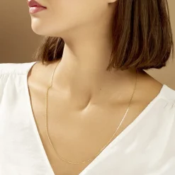 Chaîne Igoa Maille Forçat Diamantee Or Jaune-Histoire d'Or New