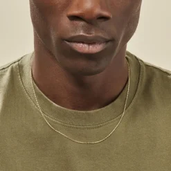 Chaîne Igoa Maille Forçat Diamantee Or Jaune-Histoire d'Or