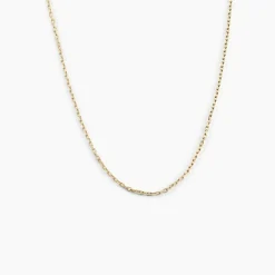 Histoire d'Or Chaîne Igoa Maille Forçat Diamantee Or Jaune